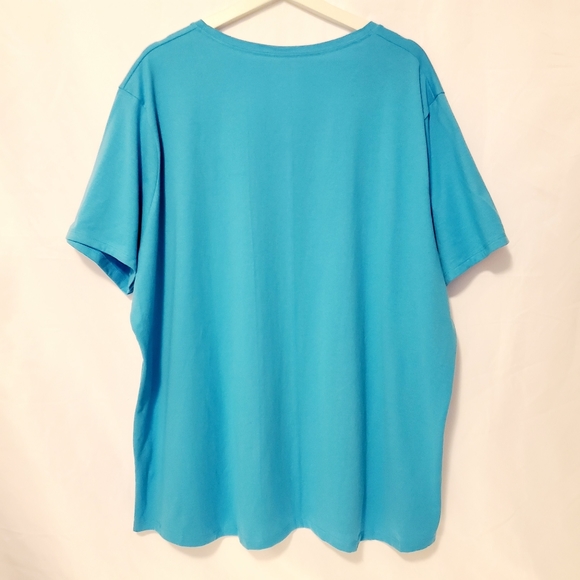 Just My Size V-Neck Short Sleeve T-shirt - Picture 3 of 6